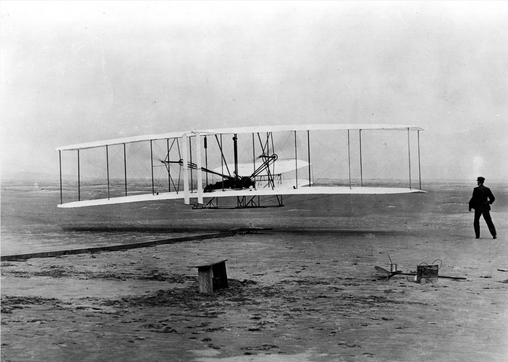 1903: Wind leads to an undocumented first flight